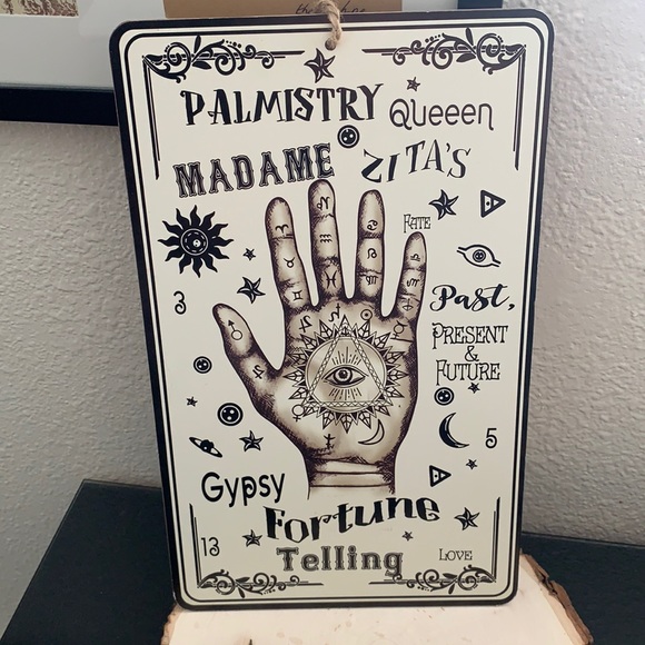 Other - Palmistry Madame Fortune Telling Wood Sign
